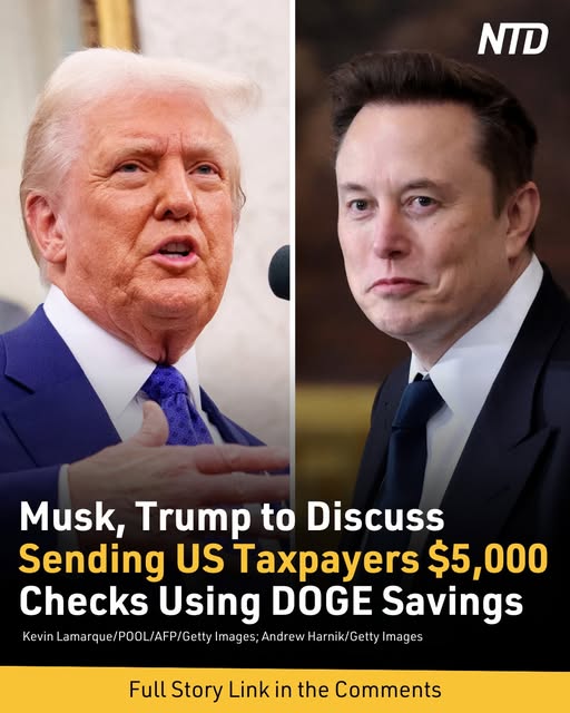 Musk, Trump to Discuss Sending US Taxpayers $5,000 Checks Using DOGE Savings