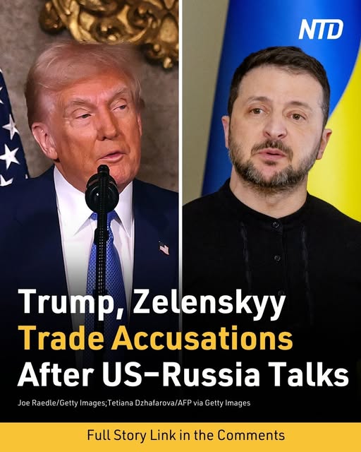 Trump, Zelenskyy Trade Accusations After US–Russia Talks