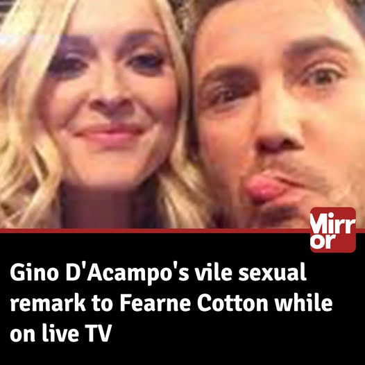 Gino D’Acampo’s shock X-rated comment to Fearne Cotton on live TV as he’s dropped by ITV