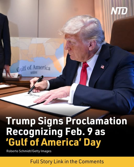 Trump Signs Proclamation Recognizing Feb. 9 as ‘Gulf of America’ Day