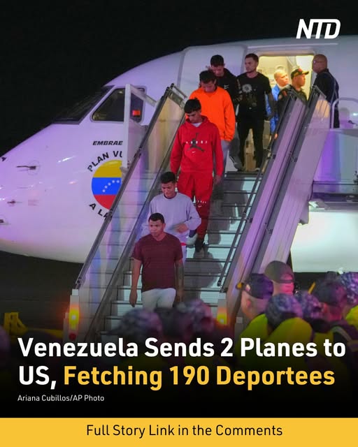 Venezuela Sends 2 Planes to the US, Fetches 190 Deportees