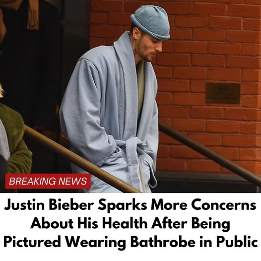 Justin Bieber Sparks Health Concerns After Being Spotted Wearing a Bathrobe in Public