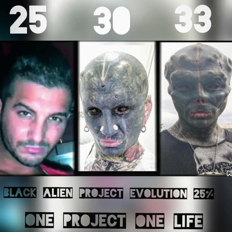 👽 Man Undergoes Body Modifications to Become “Black Alien”—Now Struggles to Find Work