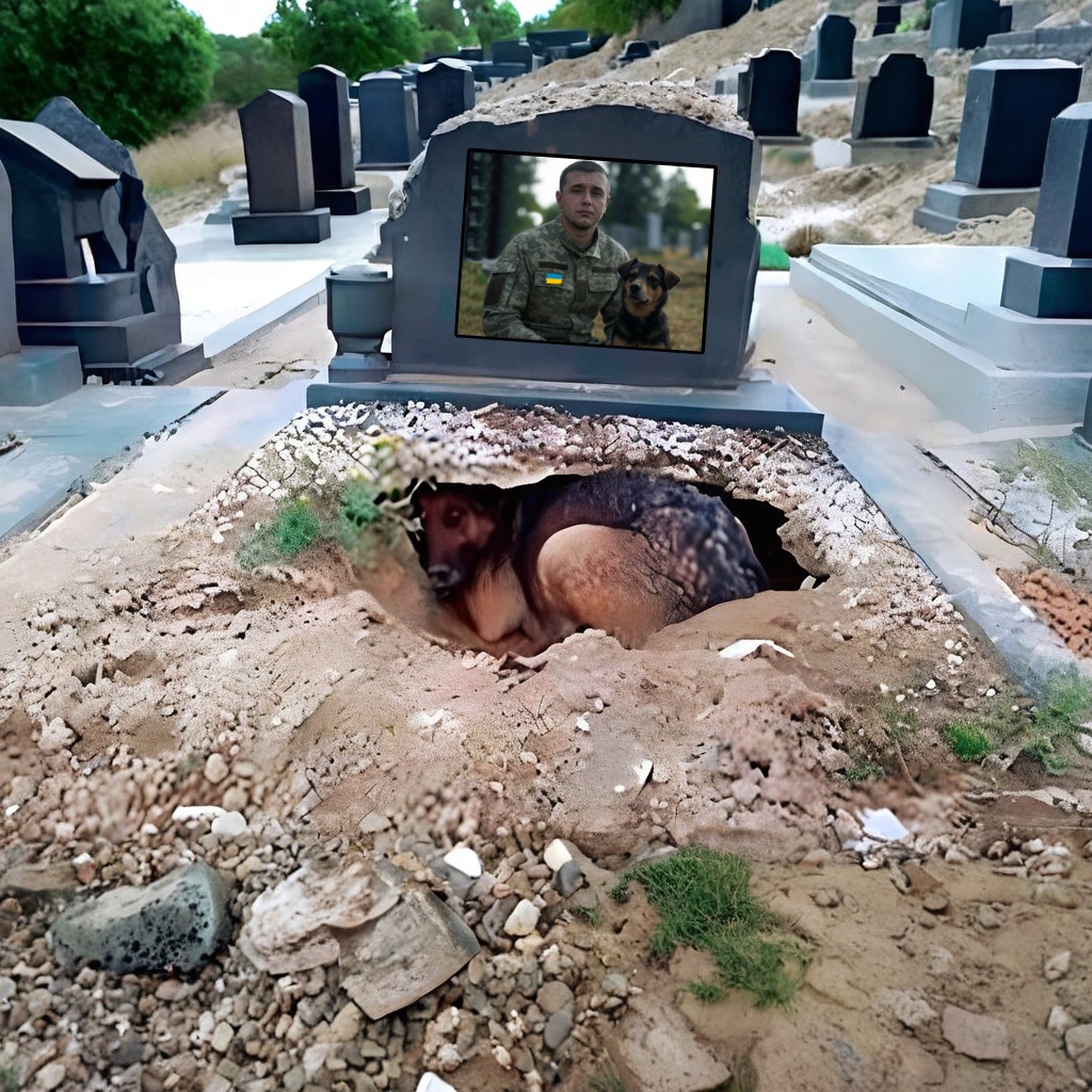 Everyone thought this dog 🦮 was grieving for its owner until they saw WHAT was underneath it… Continued in the first comment under the picture.