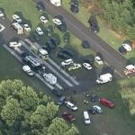 Skydiving plane with 15 people onboard goes off runway at New Jersey airport, injuring multiple people