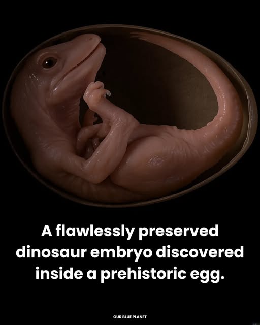 🦖 This ancient dinosaur egg was found to contain an intact embryo.