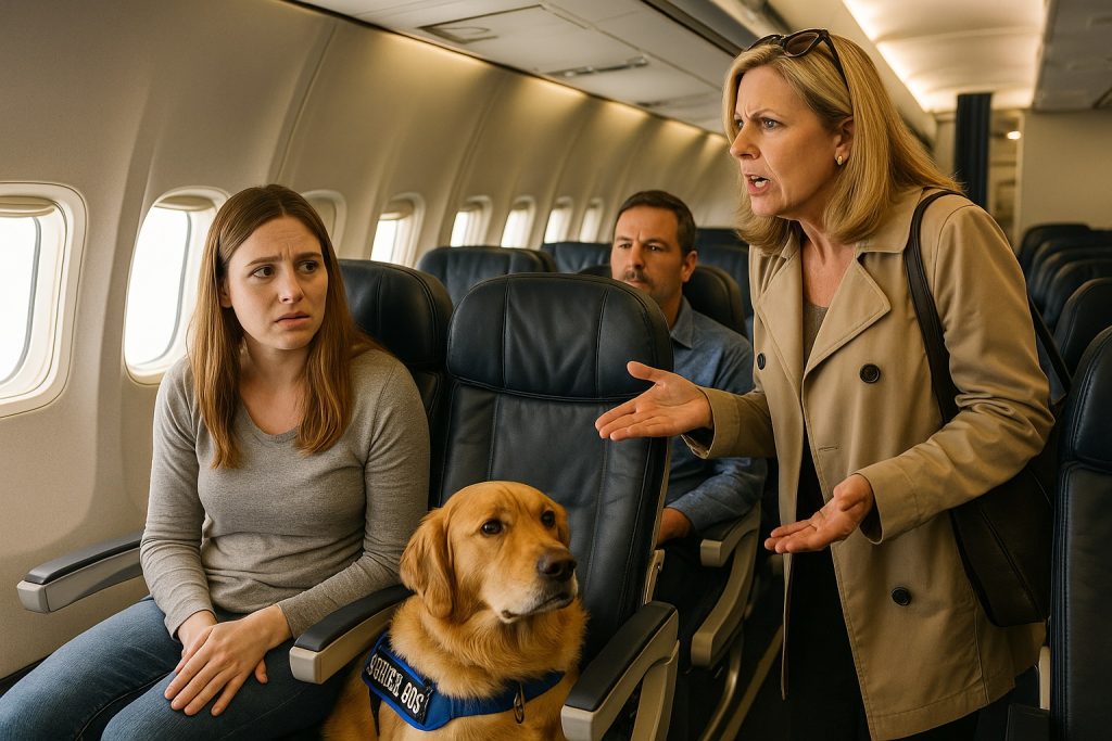 Woman Tried to Get My Dog Kicked Off the Plane — But What Happened Next Surprised Everyone