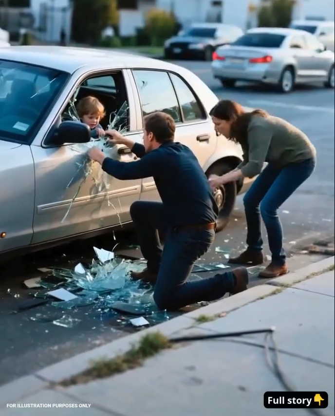 🚗 Hero Shatters Car Window To Save Child — But What The Mom Did Next Left Everyone Stunned