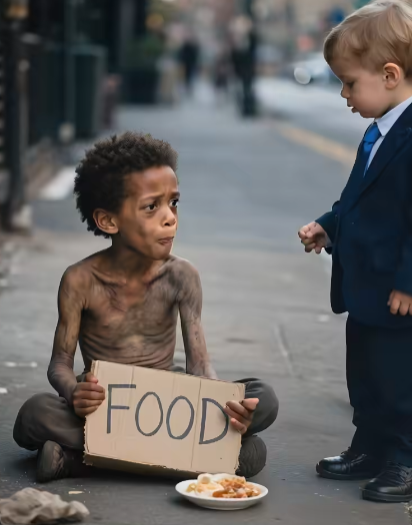 “He’s my brother!” – Said the little boy to his millionaire mother when he saw the boy on the street