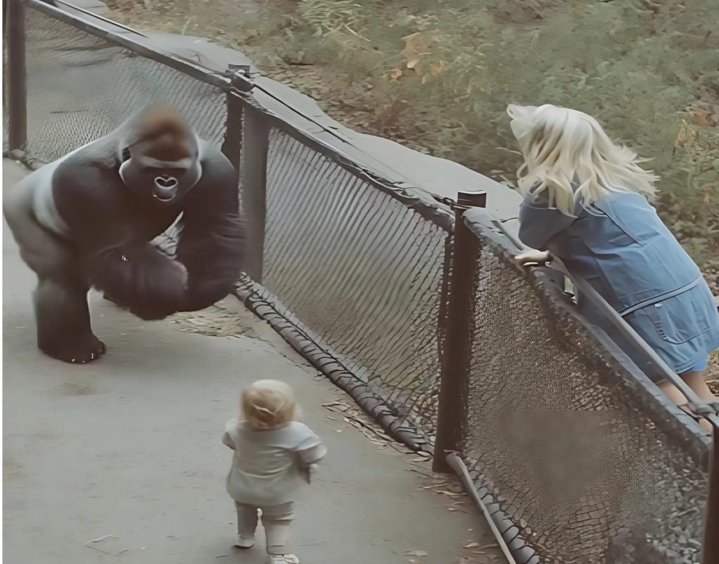 After the Child Was Handed to the 🦍Gorilla, the Police Officer Did Something No One Expected – Everyone Was in Shock
